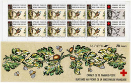 Croix-Rouge - Motif D'une Soierie De Lyon - Carnet De 10 TP ** - 1989- Y & T N° CA 2038 - Croix Rouge