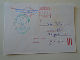 D193870  Hungary Cover  -EMA Red Meter Freistempel 2005 Csepel  Cserkész - Scouts-Pfadfinder -Scouting - Viñetas De Franqueo [ATM]