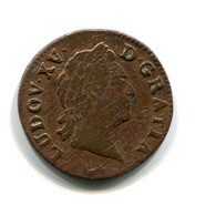 Rare,  France, 1 Sol, 1774 AA, Louis XV, Cuivre (Copper), Metz, TB (VF), KM#545, Dr.865, G.280 - 1715-1774 Lodewijk XV