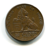 Belgique / Belgium, 10 Centimes, 1832, Leopold I, Cuivre (Copper), SUP (AU), KM#2.1, - 10 Cents