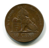 Belgique / Belgium, 10 Centimes, 1832, Leopold I, Cuivre (Copper), TTB (EF), KM#2.1, - 10 Cents