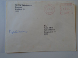 D193874  Hungary Cover  -EMA Red Meter Freistempel 1995 Táborkereszt  Bp. Cserkész - Scouts-Pfadfinder -Scouting - Timbres De Distributeurs [ATM]