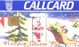 Ireland:Used Phonecard, Telecom Eireann, 10 Units, Santa Claus - Irland