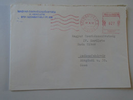 D193884  Hungary Cover -EMA Red Meter Freistempel 1997 SZOMBATHELY   Cserkész - Scouts-Pfadfinder -Scouting - Timbres De Distributeurs [ATM]