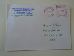 D193887   Hungary Cover -EMA Red Meter Freistempel  Ca1999  Budapest  Cserkész - Scouts-Pfadfinder -Scouting - Viñetas De Franqueo [ATM]