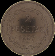 LaZooRo: Spain 2 Pesetas Euzkadi 1937 UNC - Zona Repubblicana