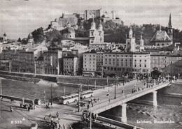 CARTOLINA  SALZBURG,AUSTRIA,STAATSBRUCKE-VIAGGIATA 1960 - Saalbach