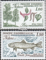 Andorra - Französische Post 332-333 (kompl.Ausg.) Postfrisch 1983 Naturschutz - Carnets