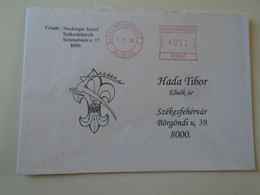 D193900  Hungary Cover -EMA Red Meter Freistempel  2006 Székesfehérvár  -   Cserkész - Scouts-Pfadfinder -Scouting - Viñetas De Franqueo [ATM]