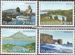 Island 400-403 (kompl.Ausg.) Postfrisch 1966 Landschaften - Neufs