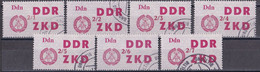 DDR 1964 - Laufkontrollzettel ZKD Mi.Nr. 33 I - VII - Ungültig Gestempelt Used - Afgestempeld