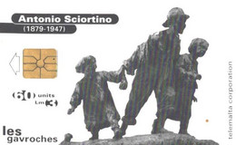 Malta:Used Phonecard, Telemalta Corporation, 60 Units, Antonia Sciortino, Maltese Artist 1879-1947, Les Gavroches - Malta