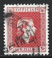 New Zealand 1954. Scott #O103 (U) Queen Elizabeth II - Service
