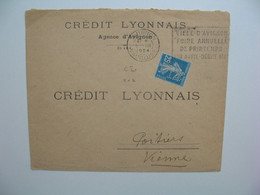 Semeuse,  Perforé CL202 Sur Lettre Crédit Lyonnais 1924 - Cartas & Documentos