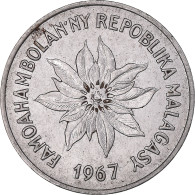 Monnaie, Madagascar, 5 Francs, Ariary, 1967 - Madagascar