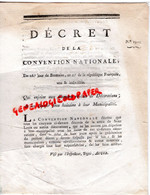 87-LIMOGES- DECRET CONVENTION NATIONALE 28 JOUR DE BRUMAIRE AN 2 REPUBLIQUE-DECORATION CROIX SAINT LOUIS-GAY VERNON- - Documentos Históricos