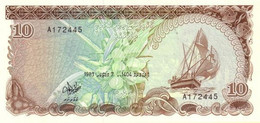 MALDIVES 10 RUFIYAA 1983 P 11 UNC SC NUEVO - Maldives