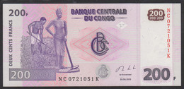 Congo 200 Francs 2013 P99  UNC - Demokratische Republik Kongo & Zaire