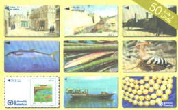 Bahrain:Used Phonecard, Batelco, 50 Units, Collectors 2, Fish, Ship, Views, Phonecards On Phonecard - Bahreïn