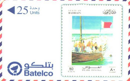Bahrain:Used Phonecard, Batelco, 50 Units, Diving 1, Boat - Bahrein