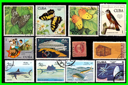 CUBA ( AMERICA DEL NORTE ) LOTE DE SELLOS  DIFERENTES AÑOS Y VALORES - Colecciones & Series