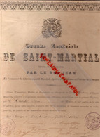 87-LIMOGES-RARE DIPLOME GRANDE CONFRERIE DE ST SAINT MARTIAL-ROI JEAN 1356-CHARLES DESIRE -21 JUILLET 1886- - Historische Dokumente
