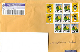 Bresil, Congres UPAEP, Jeune Apprenti, Sur Lettre 2022 (timbres Non Oblitérés) - Covers & Documents