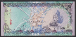 Maldives 5 Rufiyaa 2011 P18e UNC - Maldivas