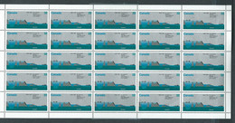 Canada # 1015 - Full Pane Of 25 + Variety MNH - St. Lawrence Seaway - Hojas Completas