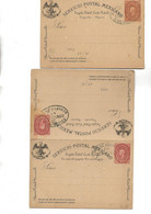 MEXIQUE - 3 ENTIERS POSTAUX OBLITERES -ANNEE -1899 - Mexique