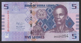 Sierra Leone 5 Leones 2022 P36 UNC - Sierra Leona