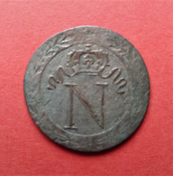 Napoléon Ier. 10 Cent à L'N Couronnée. 1808 A - - 10 Centimes