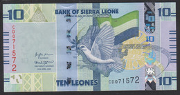 Sierra Leone 10 Leones 2022 P37 UNC - Sierra Leona