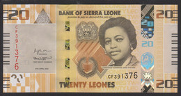 Sierra Leone 20 Leones 2022 P38  UNC - Sierra Leona