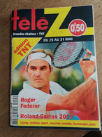 70 // TELE Z / ANNEE 2018 / N° 1915 / ROGER FEDERER / ROLAND-GARROS 2019 - Television