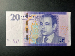 MOROCCO 20 DIRHAMS 2012  P 72 USED USADO - Marokko