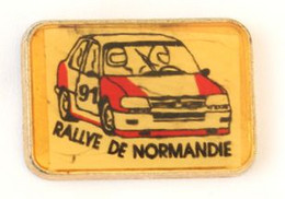 Pin's RALLYE DE NORMANDIE - Voiture De Rallye N° 91 - Presty France - M099 - Rallye