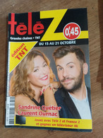 70 // TELE Z / ANNEE 2016 / N° 1779 / SANDRINE QUETIER / LAURENT OURNAC - Television