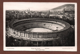 (RECTO / VERSO) PAMPLONA - PLAZA DE TOROS - ARENES -  BEAUX TIMBRES - FORMAT CPA - Navarra (Pamplona)