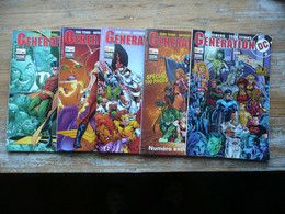 LOT 5 GENERATION DC N° 1 A N °5 PERIODE COMPLETE SAUF N° 6 DE AVRIL A DECEMBRE 2004 TEEN TITANS SEMIC COMICS  VF - Bücherpakete