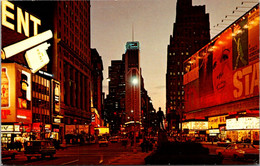 New York City Times Square "The Great White Way" At Night - Time Square