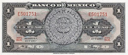 MEXICO 1 PESO 1967 P 59j UNC SC NUEVO - Mexique