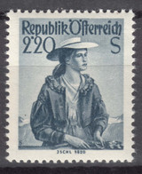 Austria 1952 Damen, Dames, Ladies Mi#978 Mint Hinged - Unused Stamps