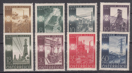 Austria 1947 Mi#803-810 Mint Never Hinged - Gebruikt