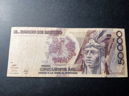 MEXICO 50000 PESOS 1990 P 93 USADO USED - Mexique