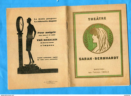 THEATRE SARAH BERNARD- L'Aiglon  Saison  1930 1931 20 Pages Illustrée Publicité Et Photos Des Acteurs - Programme