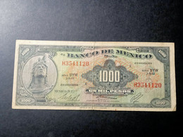 MEXICO 1000 PESOS 1974 P 52 USADO USED - Mexique