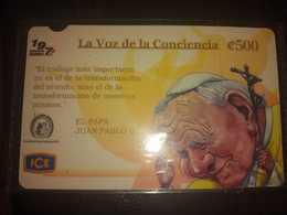 COSTA RICA, CENTRAL AMÉRICA: POPE JUAN PABLO II PHONECARDS - Costa Rica