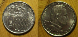Monaco - 1 Franc 1982 - 1960-2001 Nouveaux Francs
