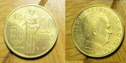 Monaco - 20 Centimes 1982 - 1960-2001 New Francs